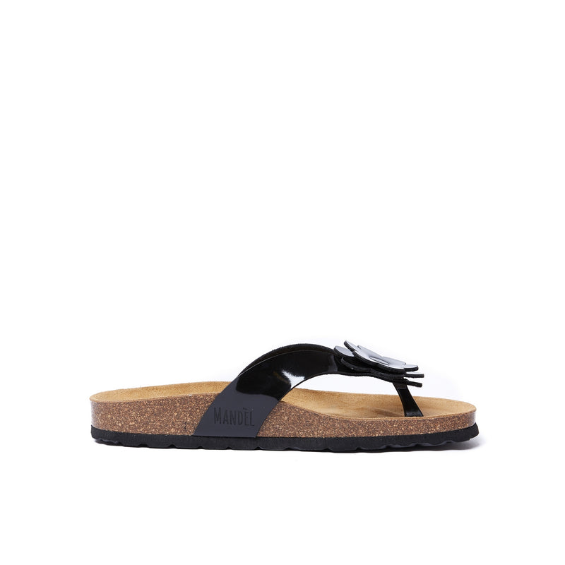 Lene Patent Black Clogs - Women's