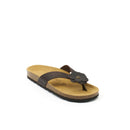 Lene Oiled Leather Dark Brown Clogs - Women's
