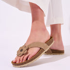 Lene Flip Flops - Taupe - Women