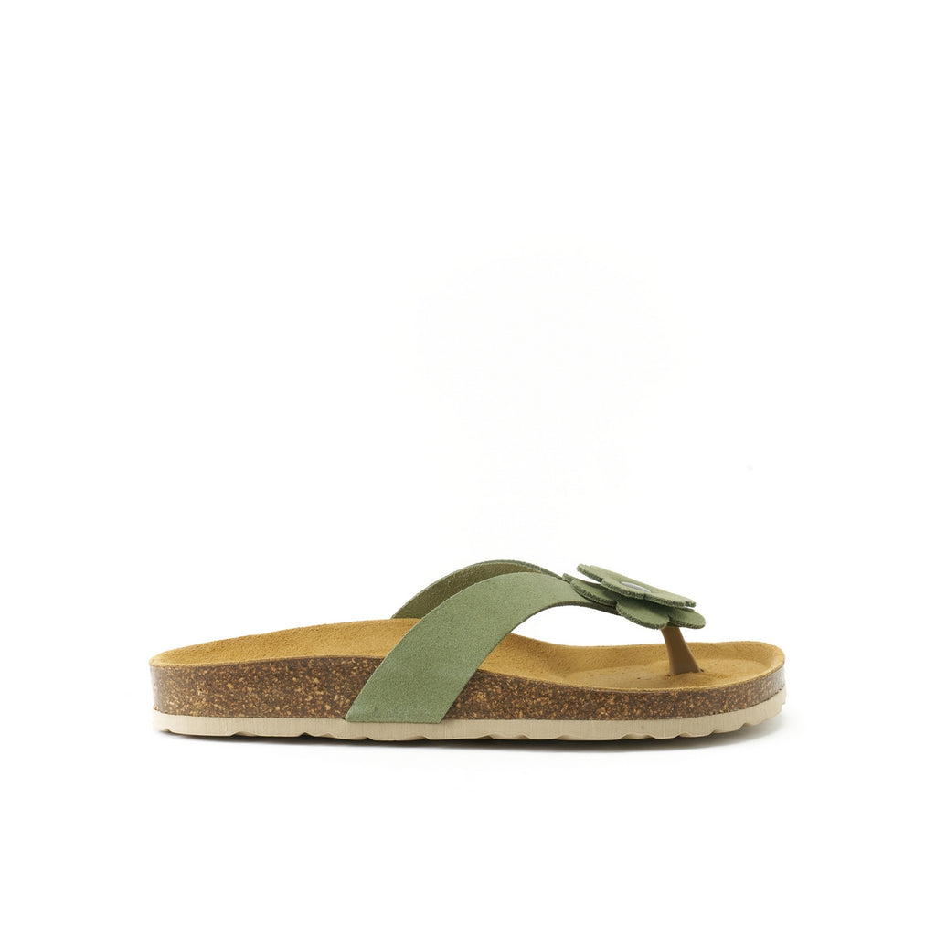 Lene Flip Flops - Green - Women's