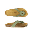 Lene Suede Clogs Rosemary Green - Women's