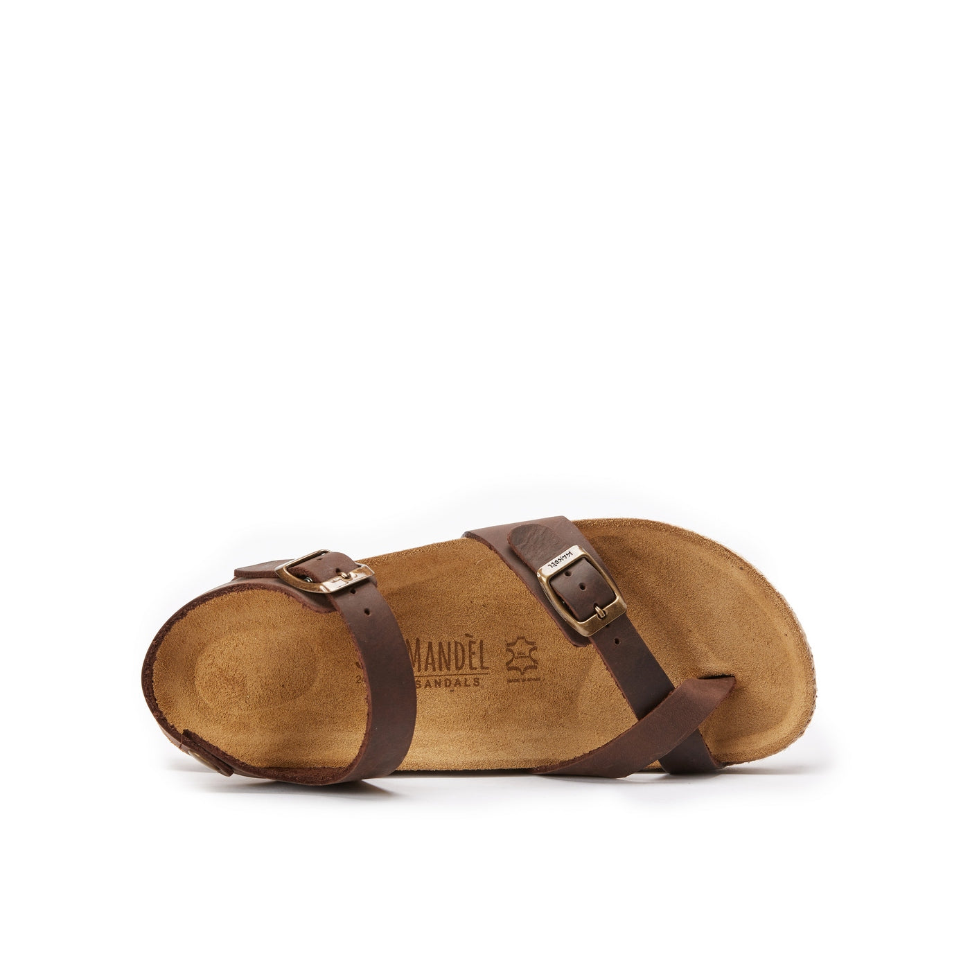 Sandalias Elisa Oiled Leather Dark Brown - Mujer