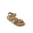 Tongs Elisa Suede Taupe - Femme