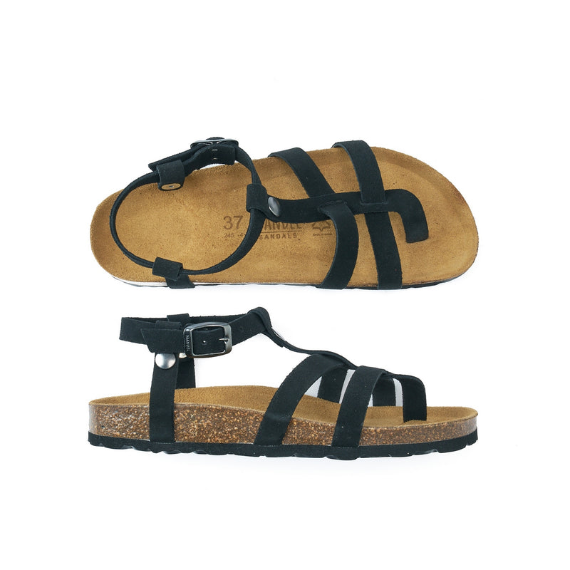 Sandales Nina Suede Black - Femme