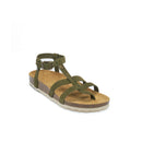Sandales Nina Suede Moss Green - Femme