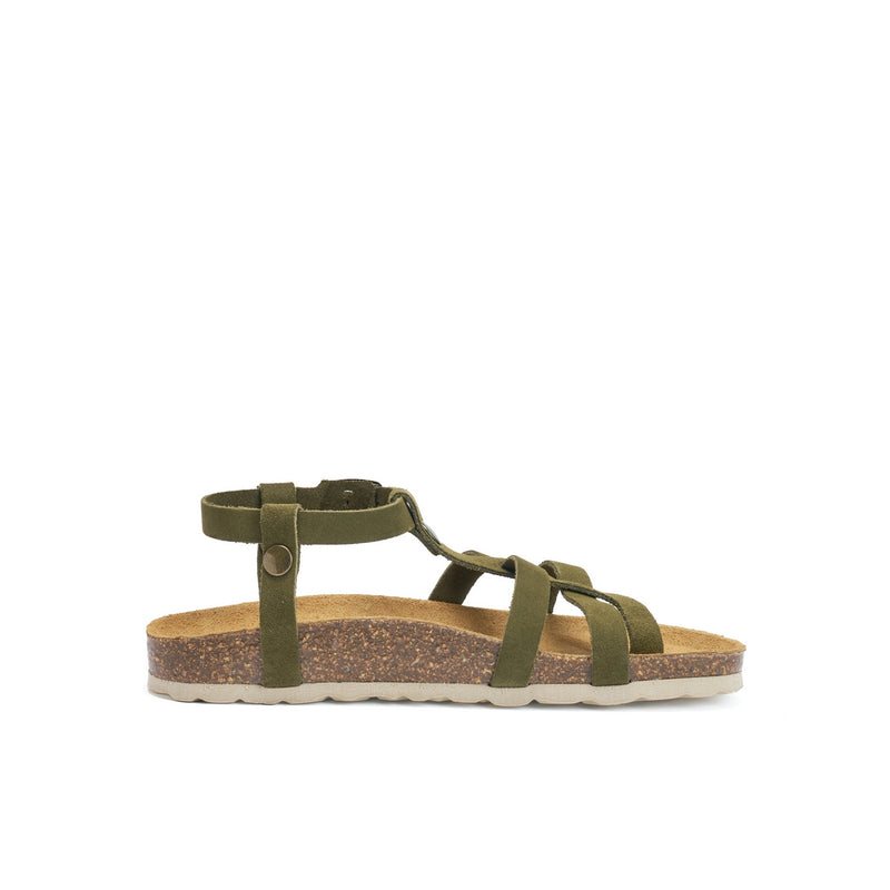 Sandales Nina Suede Moss Green - Femme