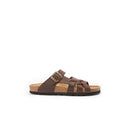Sandales Alvaro Oiled Leather Dark Brown - Femme