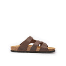 Sandales Alvaro Oiled Leather Dark Brown - Femme