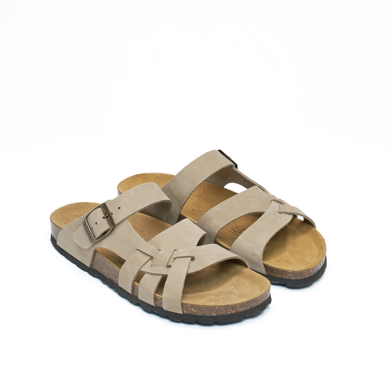 Sandales Alvaro Nubuck Taupe - Femme