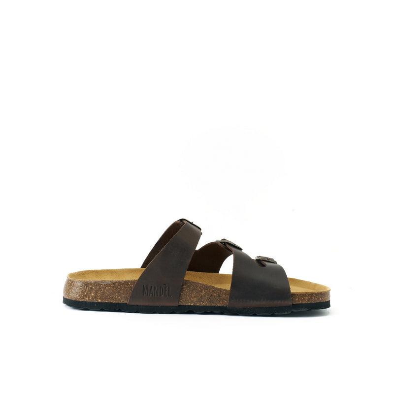 Paco Oiled Leather Dark Brown Clogs - Men's