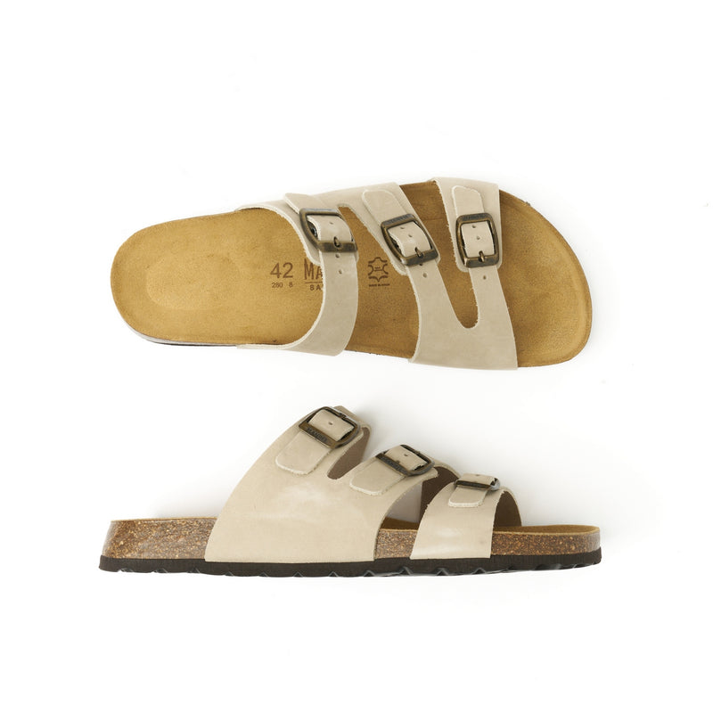 Paco Nubuck Sand Beige Clogs - Men