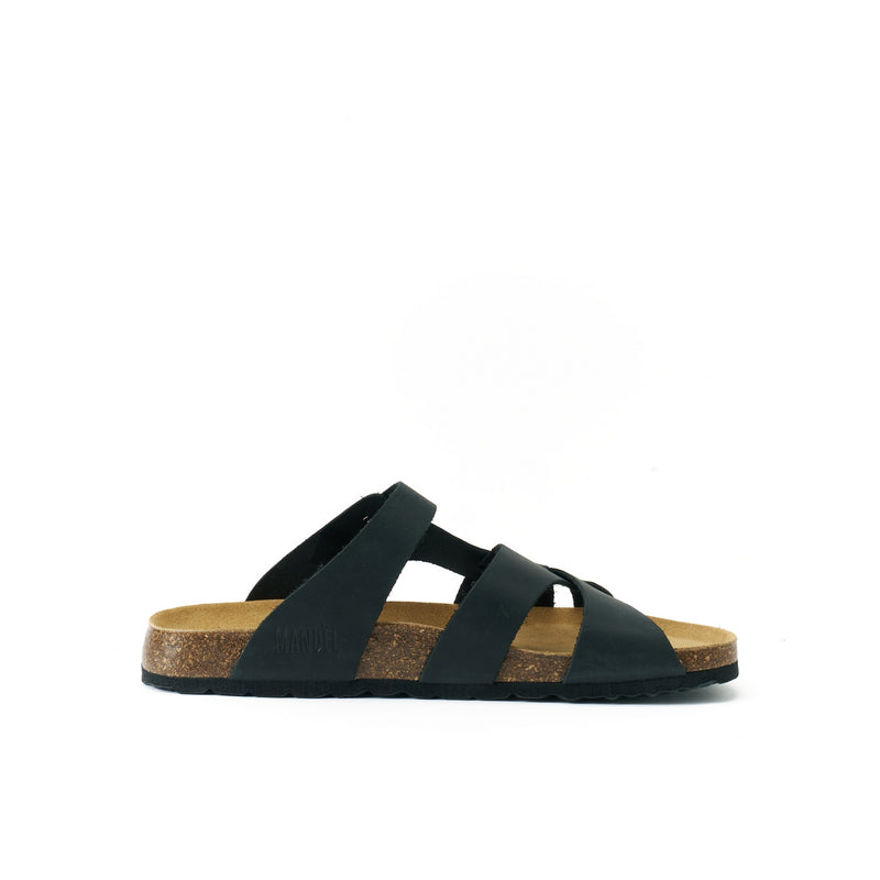 Sabots Alvaro Oiled Leather Black - Homme