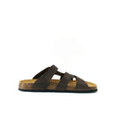 Alvaro Oiled Leather Dark Brown Clogs - Men's