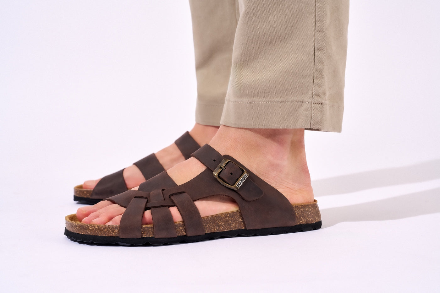 Sandalias Alvaro - Marrón oscuro - Hombre