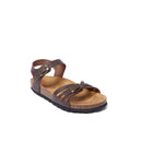 Sandales Neva Oiled Leather Dark Brown - Femme