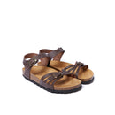 Sandales Neva Oiled Leather Dark Brown - Femme