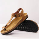 Tongs Leon Cognac Brown - Femme