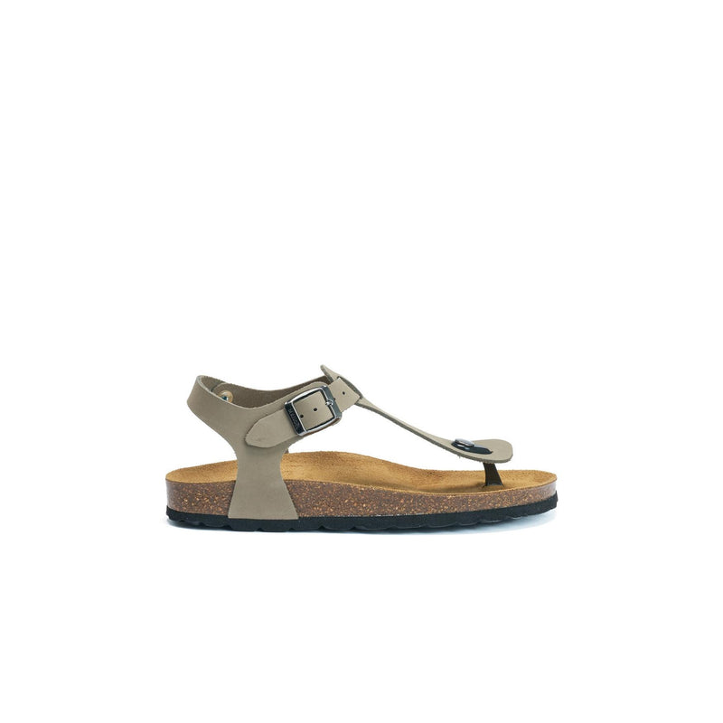 Tongs Leon Nubuck Grey - Femme