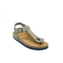 Tongs Leon Nubuck Grey - Femme