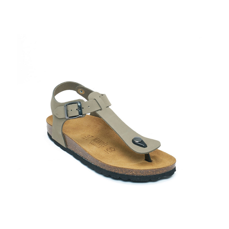 Tongs Leon Nubuck Grey - Femme