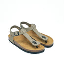 Tongs Leon Nubuck Grey - Femme