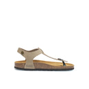 Tongs Leon Nubuck Taupe - Femme