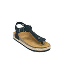 Tongs Leon Suede Black - Femme