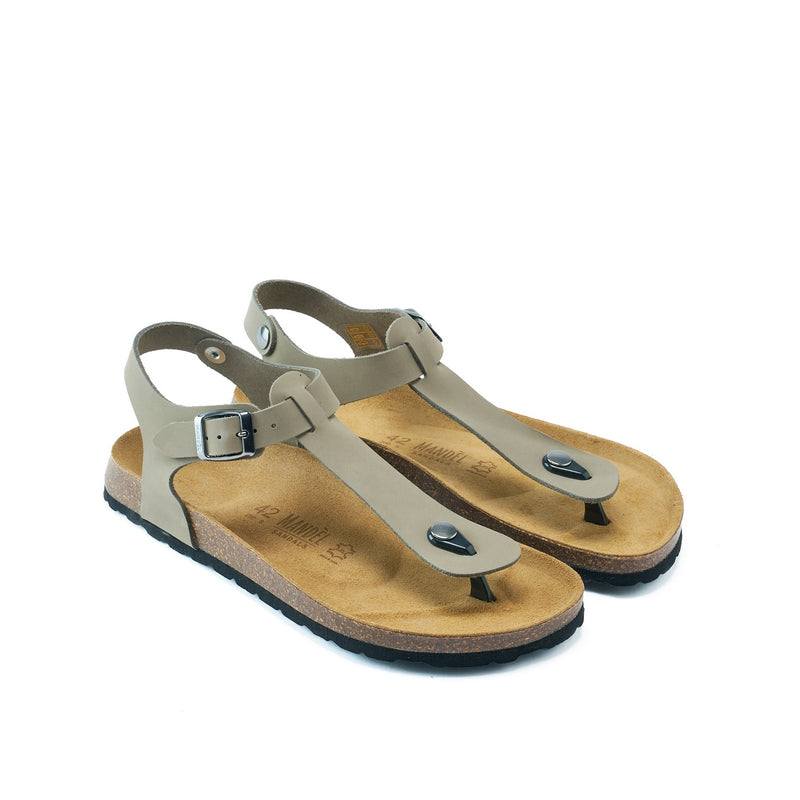 Tongs Leon Nubuck Grey - Homme