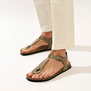 Tongs Leon Nubuck Grey - Homme