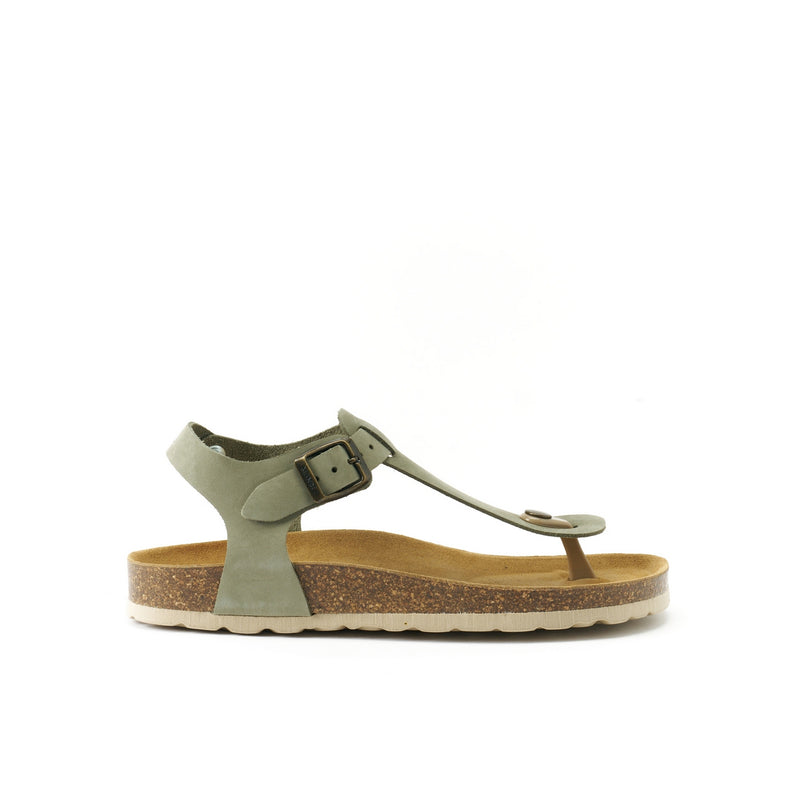 Sabots Leon Nubuck Olive Green - Femme
