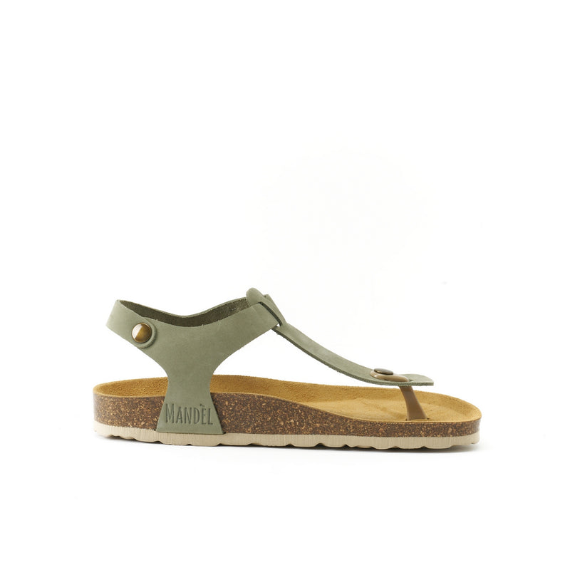 Sabots Leon Nubuck Olive Green - Femme