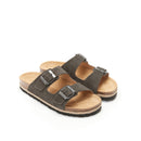 Alberto Suede Leather Gray Sandals - Women