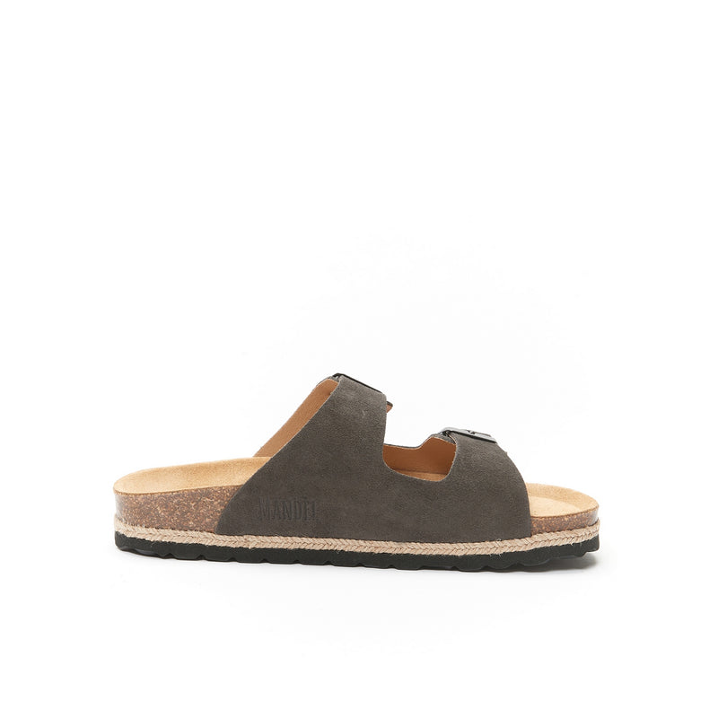 Alberto Suede Leather Gray Sandals - Women