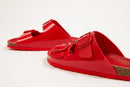 Sandales Alberto Big Buckle Patent Red - Femme