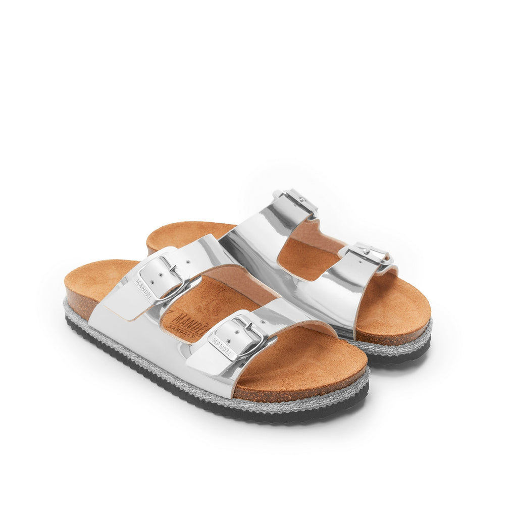 Sandalias Alberto - Plateadas - Mujer
