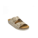 Alberto Big Buckle Nubuck Taupe - Women's