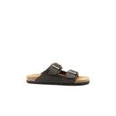 Alberto Oiled Leather Dark Brown Sandals - Men