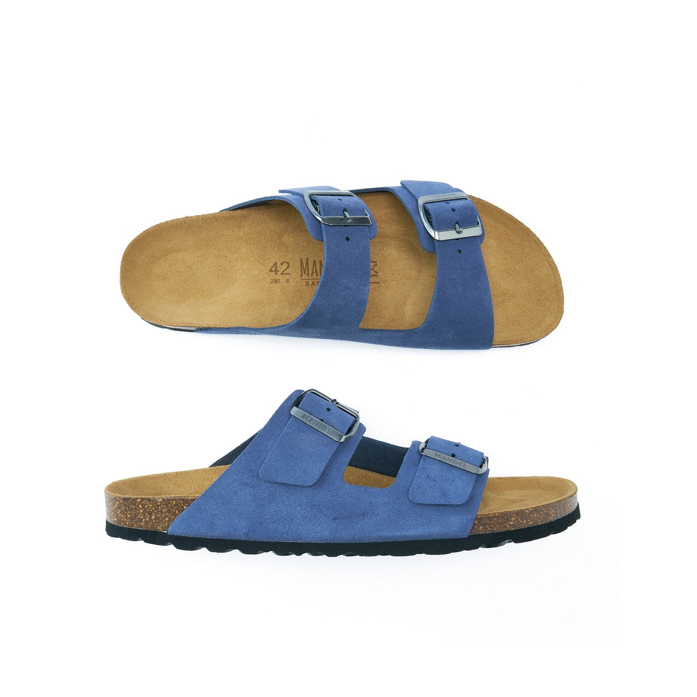 Alberto Suede Jeans Sandals - Men