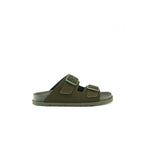 Ana Suede Moss Green Sandals - Women