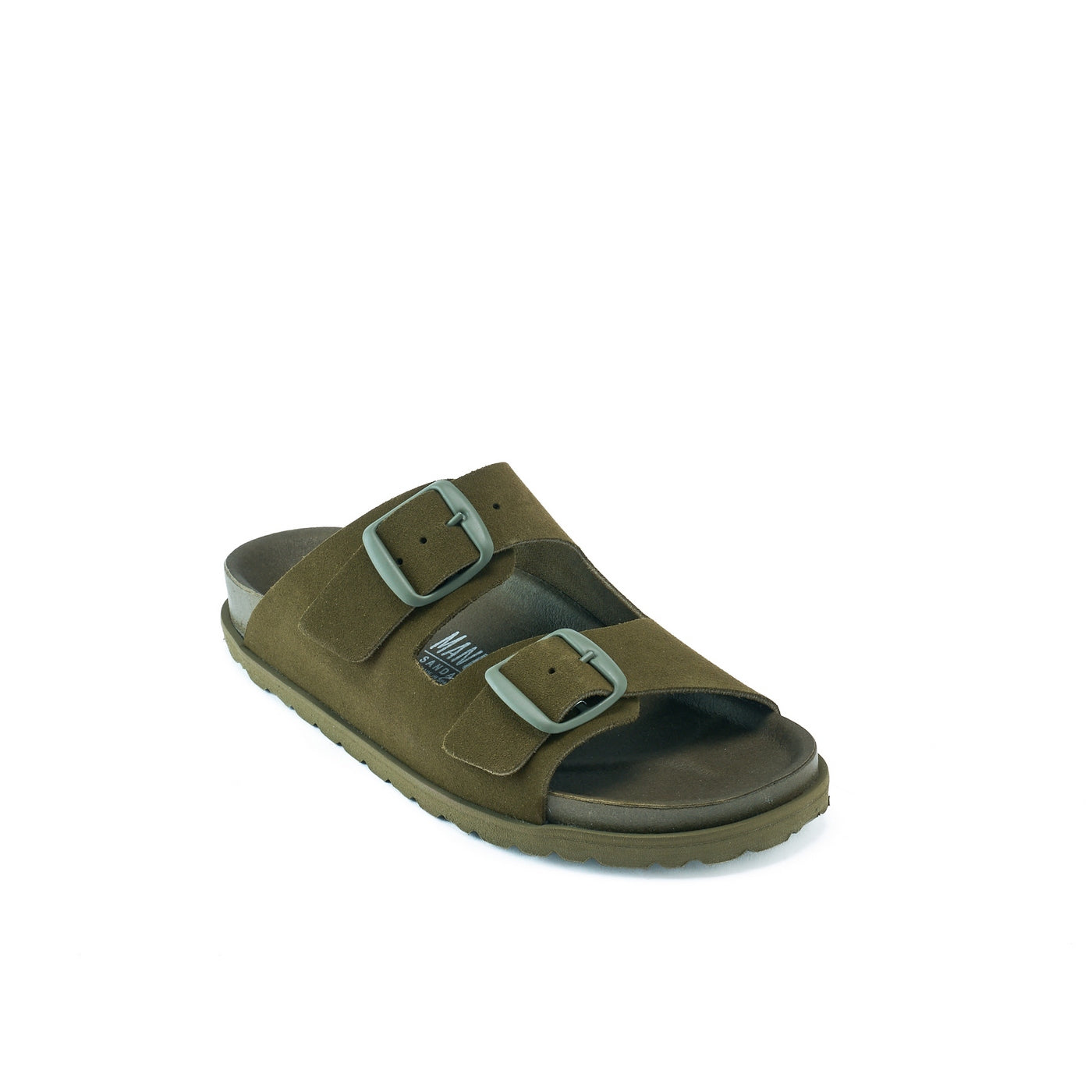 Ana Suede Moss Green Sandals - Women