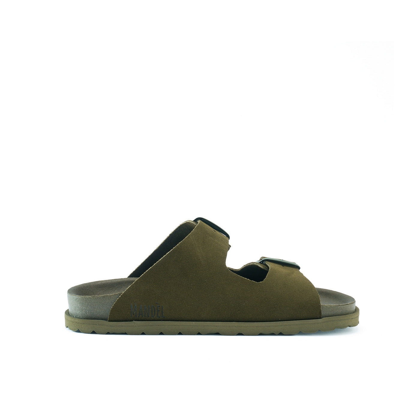 Ana Suede Moss Green Sandals - Women