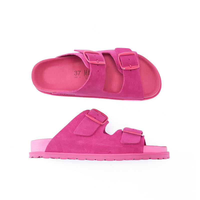 Sandales Ana Suede Fuchsia - Femme
