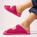 Sandales Ana Suede Fuchsia - Femme