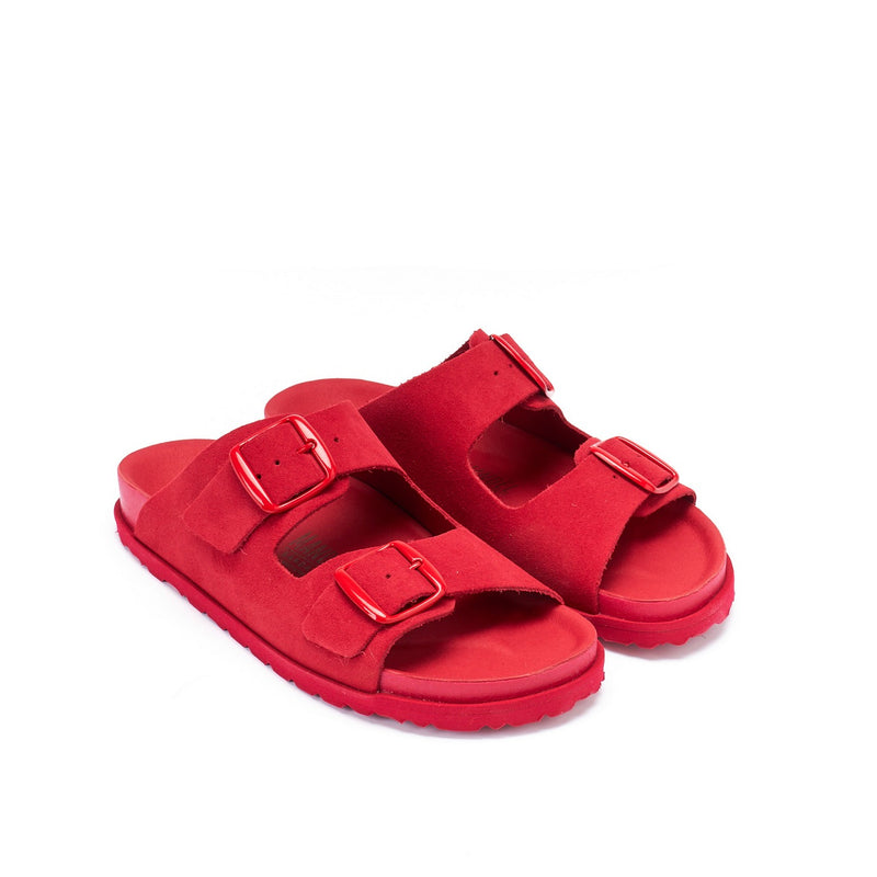 Sandales Ana Suede Red - Femme