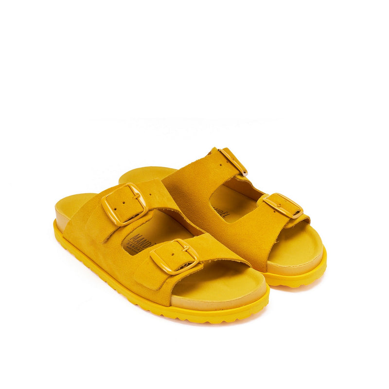 Sandales Ana Suede Mustard - Femme