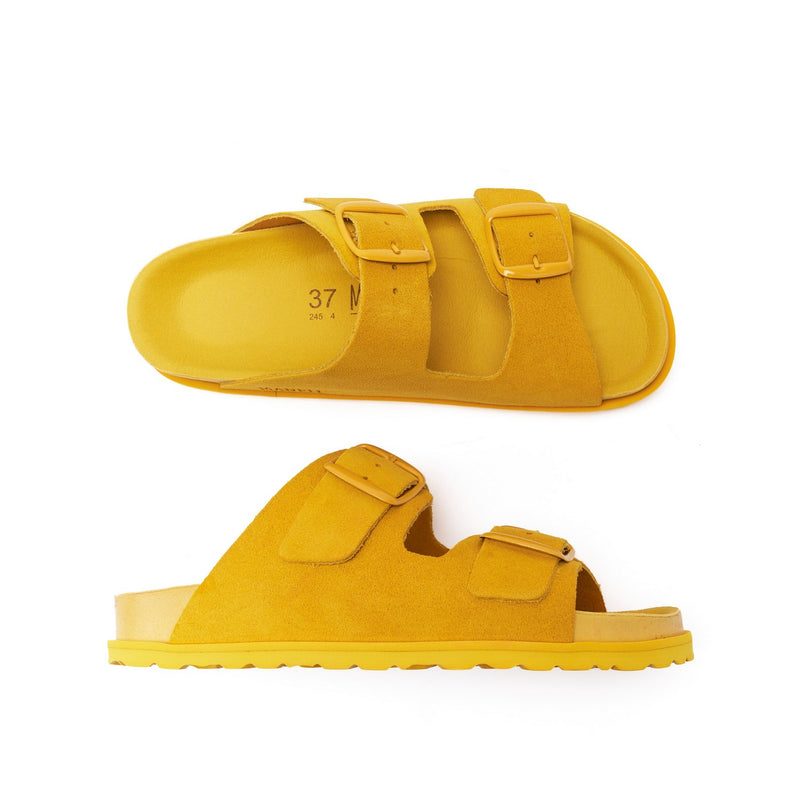 Sandales Ana Suede Mustard - Femme