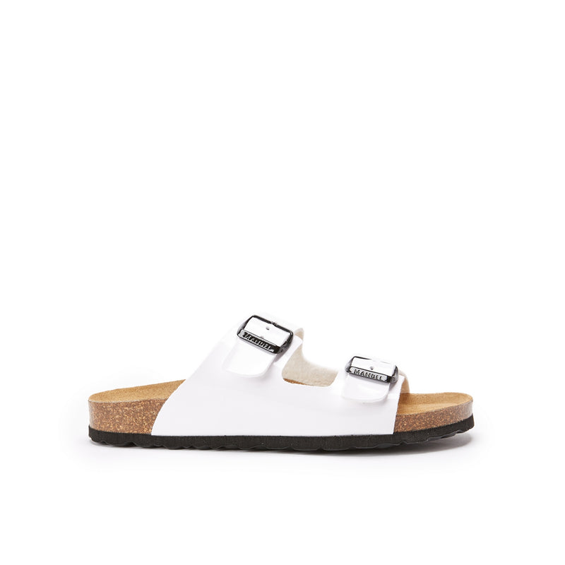 Alberto Patent White Clogs - Women's