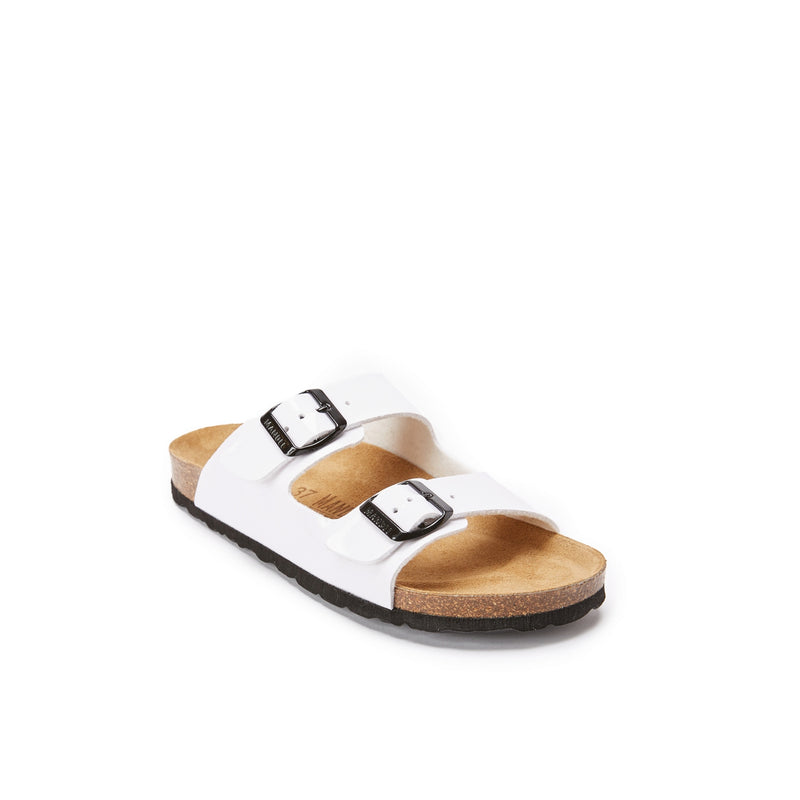 Alberto Patent White Clogs - Women's