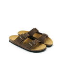 Alberto Suede Maron Brown Clogs - Men