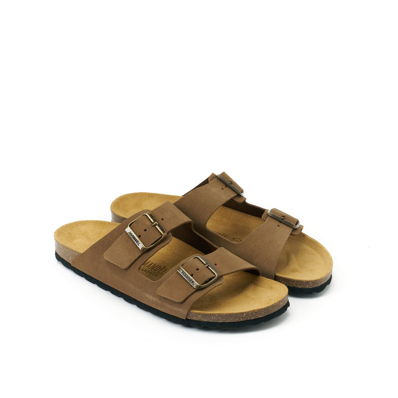 Alberto Suede Brown Clogs - Men